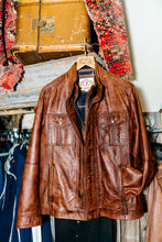 Load image into Gallery viewer, Bibbed Leather Jacket