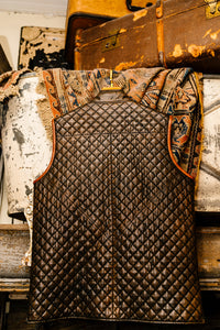 Sanded Diamond Quilted Leather Vest