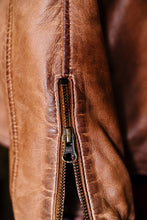 Load image into Gallery viewer, Buttery Bourbon Leather Jacket