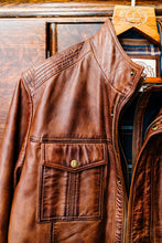 Load image into Gallery viewer, Bibbed Leather Jacket