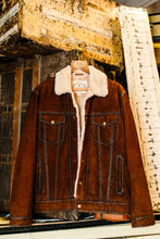 Load image into Gallery viewer, Chocolate Suede Jean Jacket