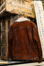 Load image into Gallery viewer, Chocolate Suede Jean Jacket