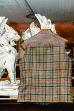 Load image into Gallery viewer, Hinton Plaid Wool Vest with Leather Detail