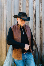 Load image into Gallery viewer, Leather Vest with Stitch Details (Two Colors)