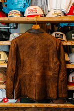 Load image into Gallery viewer, Burnt Chocolate Quilted Leather Blazer