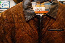 Load image into Gallery viewer, Burnt Chocolate Quilted Leather Blazer
