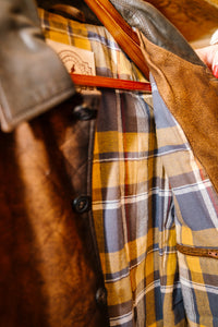 Burnt Chocolate Quilted Leather Blazer