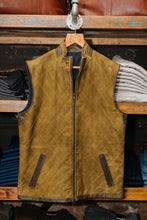 Load image into Gallery viewer, Trimmed Leather Diamond Quilt Vest (Reversible)