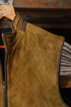 Load image into Gallery viewer, Trimmed Leather Diamond Quilt Vest (Reversible)