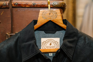Yoked Shoulder Quilted Jacket (Black)