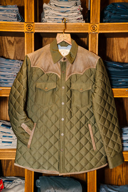 Yoked Shoulder Quilted Jacket (Cargo)