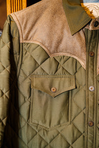 Yoked Shoulder Quilted Jacket (Cargo)