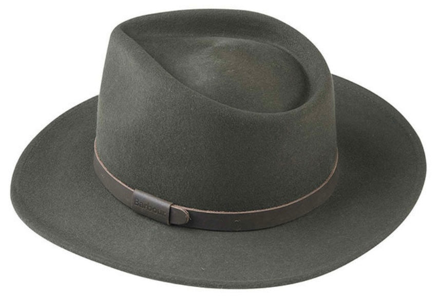 Barbour Crushable Bushman Hat (Olive)