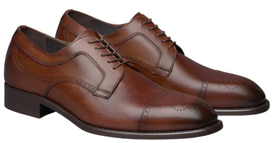 Ellsworth Cap Toe (Brown Italian Calfskin)