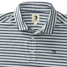 Load image into Gallery viewer, Hayes Stripe Performance Polo (Crown Blue)