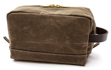 Load image into Gallery viewer, Waxed Canvas Dopp Kit (Field Brown)