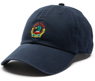 Embroidered Crest Hat (Navy)