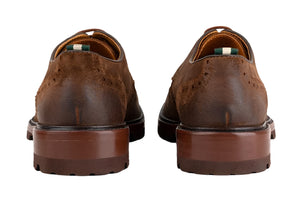 Astor Lug Sole Wingtip (Dark Brown)