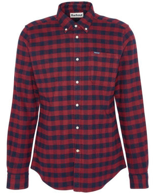 Barbour Endfield Tailored Gingham Shirt (Classic Red)
