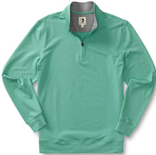 Load image into Gallery viewer, Dunmore ¼ Zip (Tidal Green Heather)