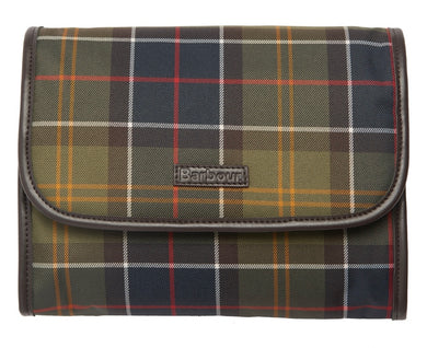 Barbour Tartan Hanging Washbag