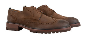 Astor Lug Sole Wingtip (Dark Brown)