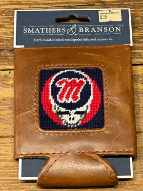 Ole Miss Grateful Dead Needlepoint Can Cooler
