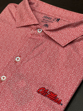 Red Patterned Ole Miss Knit