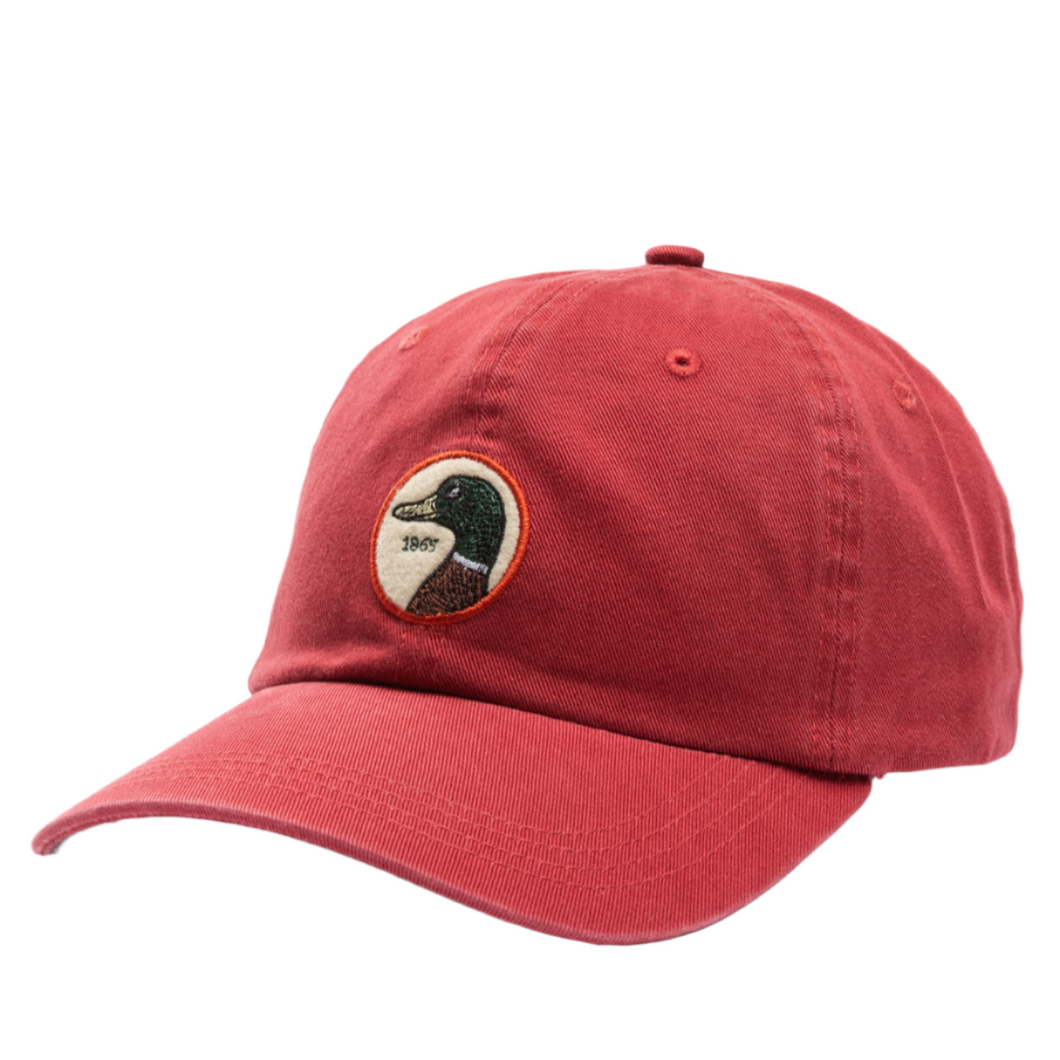 Circle Patch Twill Hat (Brick Red)