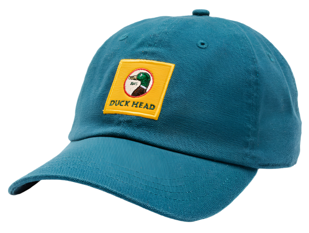 Embroidered Canvas Hat (Stormy Blue)