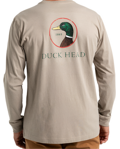 Logo Long Sleeve T-Shirt (Khaki Heather)