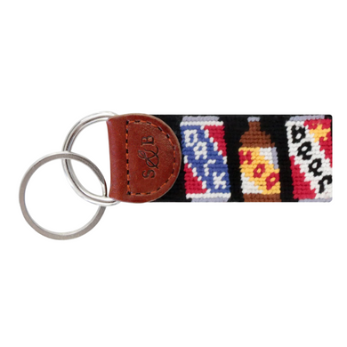 Beer Cans Key Fob (Black)
