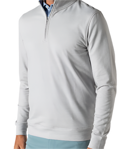 Dunmore Performance ¼ Zip Pullover (Light Grey Heather)