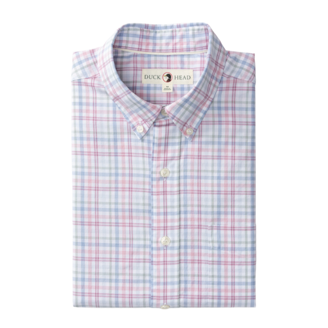 Cotton Twill Sport Shirt (Winston Plaid - Violet Quartz)