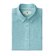 Load image into Gallery viewer, Linen Cotton Oxford Sport Shirt (Wallace Solid - Marine Blue)
