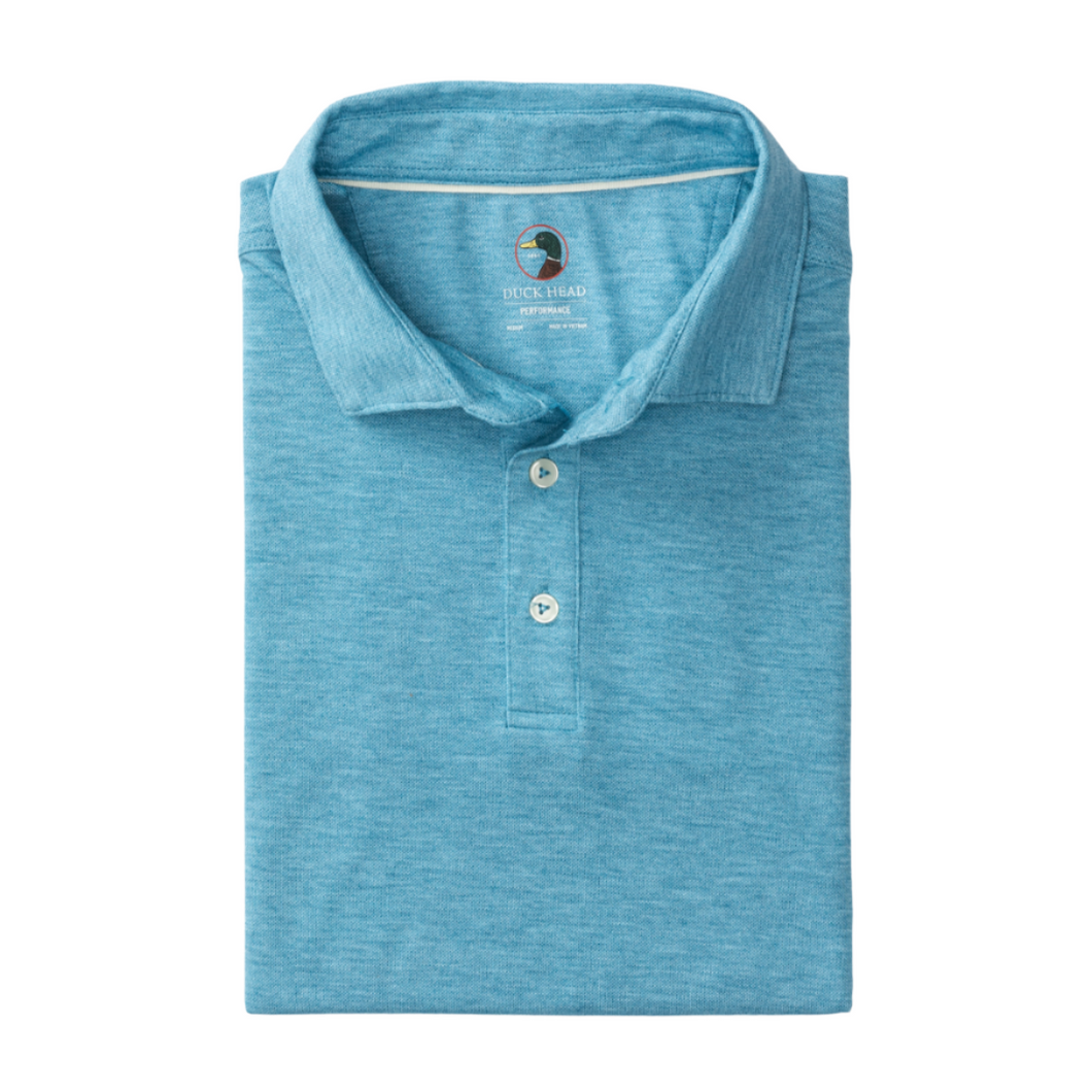 Summerford Performance Pique Polo (Sail Blue Heather)
