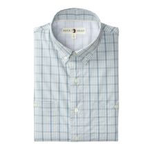 Load image into Gallery viewer, Performance Poplin Guide Shirt (Dover Plaid - Light Blue)