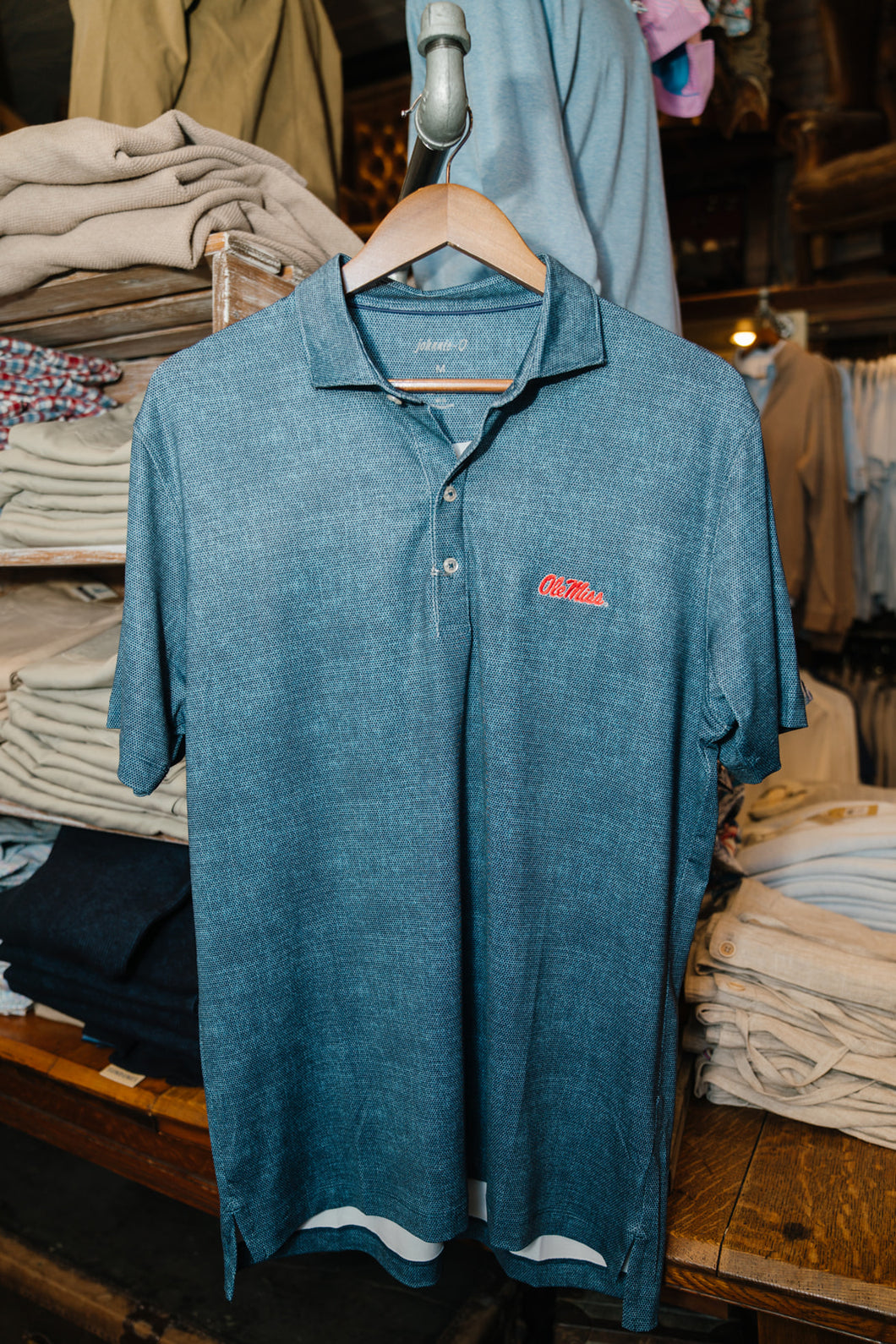 Ole Miss Gibson Performance Polo (Midnight Navy)
