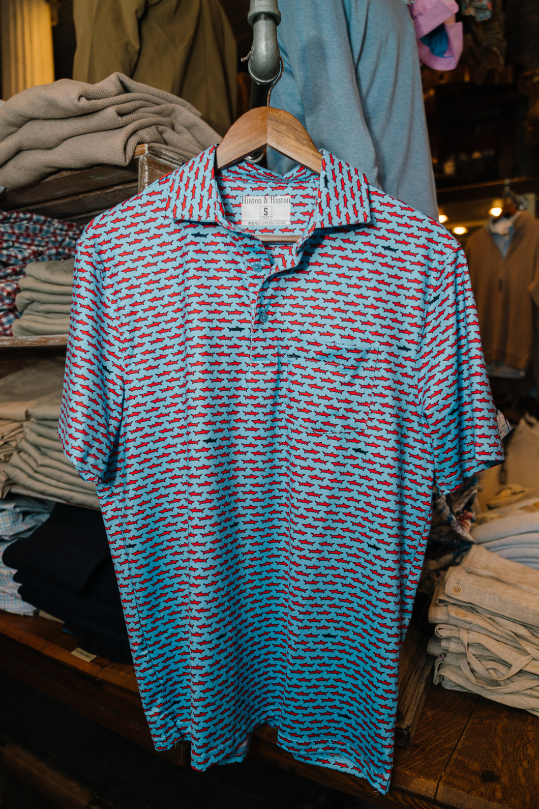 Shark Polo (Powder Blue)