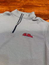 Load image into Gallery viewer, Ole Miss Pinstripe Performance Pullover (Navy/White)