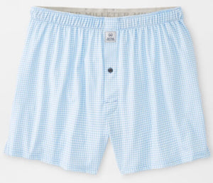 Gingham Check Stretch Jersey Boxer (Multiple Colors)