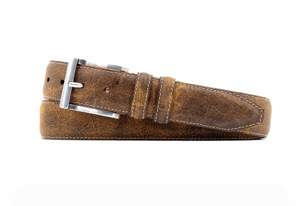 Bill Water Buffalo Leather Belt (Old Wood)