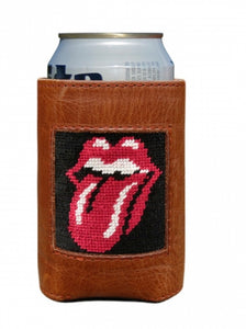Rolling Stones Needlepoint Can Cooler